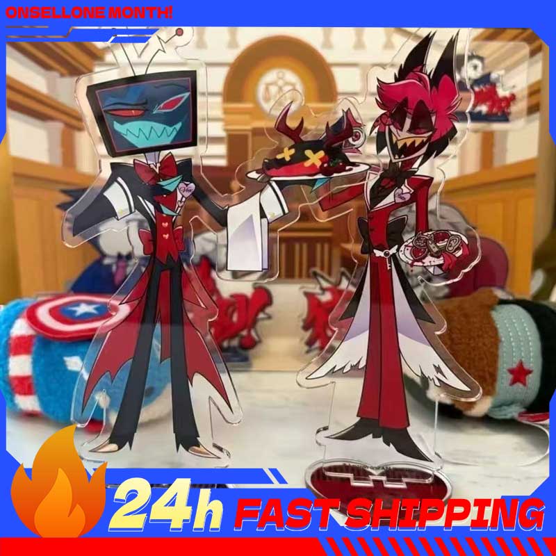 Anime Merchandise Toys - 2pcs Hazbin Anime Peripherals Alastor Waiter